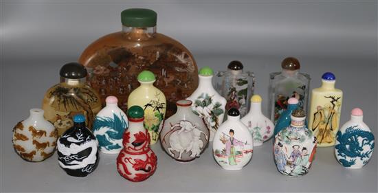A collection of snuff bottles